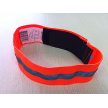 High Visibility Elastic Reflective Band with Hook and Loop